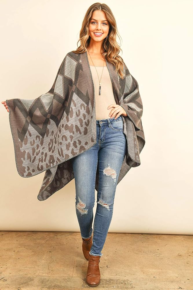 ジャケット・アウター archive Roshell feathered knit poncho ジャケット・アウター archive Roshell feathered knit poncho